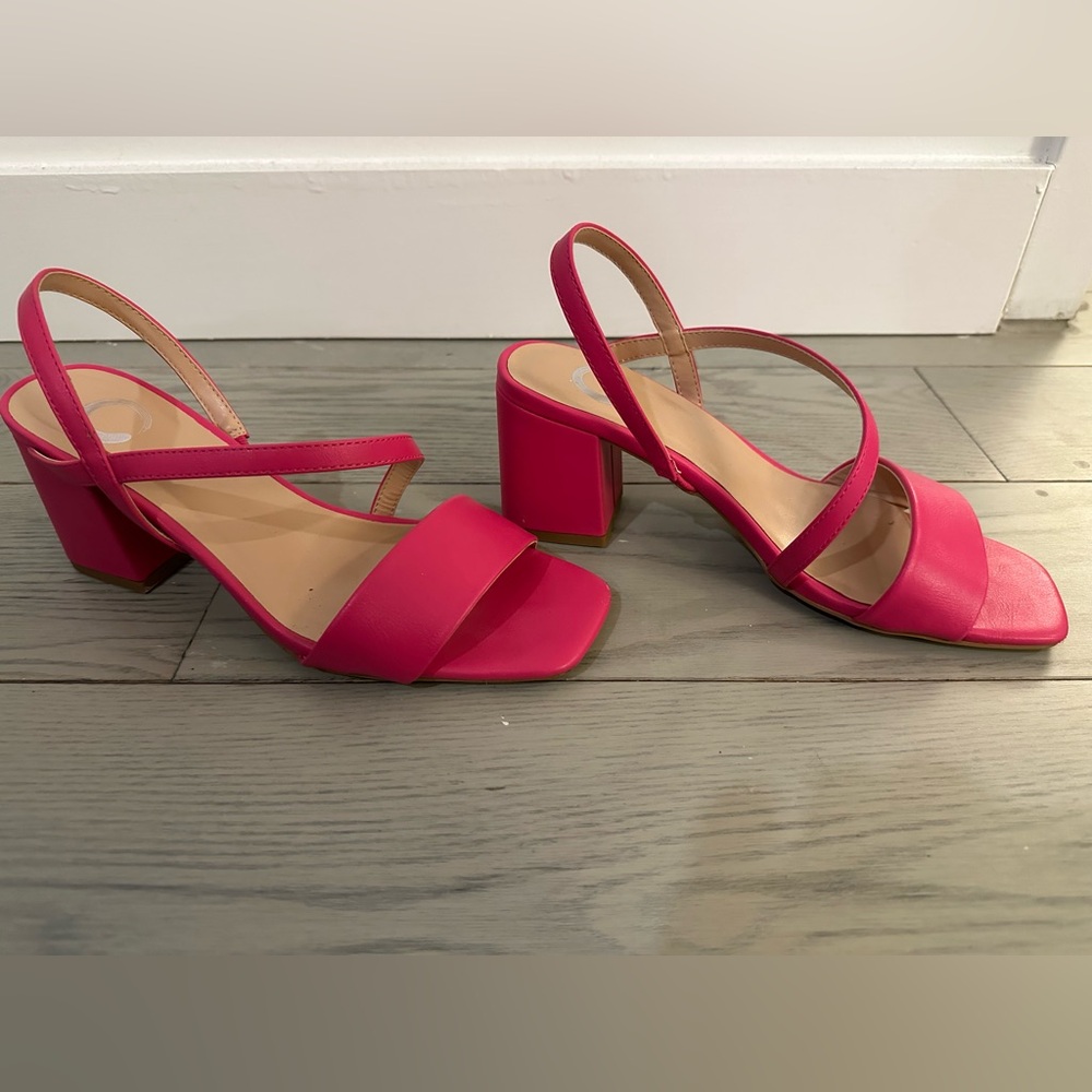 DSW Pink Strappy Heel
